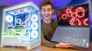 Gaming Laptop Or Gaming Desktop?!  RTX 4060 Laptop vs RTX 4060 Gaming PC!