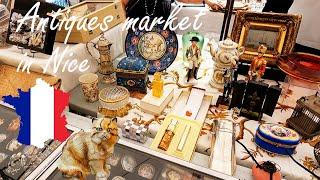 ️Lovely️ Antiques Market in Nice  Come Shop with me!