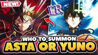BLACK ASTA OR SPIRIT DIVE YUNO? WHO SHOULD YOU SUMMON FOR? | Black Clover Mobile