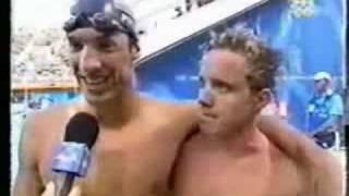 Athens 2004 - Michael Phelps Post 400 IM Interview