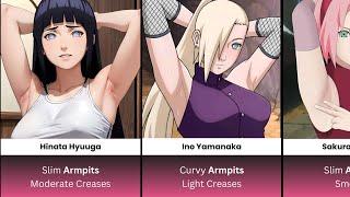 Naruto/Boruto Girls ARMPITS TYPE & TEXTURE Comparison!