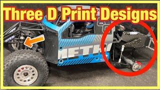 Three D Print Designs Carbon Swaybar UPGRADES for the Baja Rey 1/10