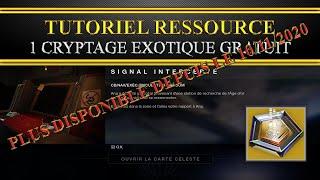 [Destiny 2] [Fr] Tutoriel une ressource Cryptage exotique gratuite