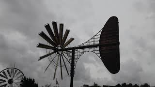 copper & brass garden windmill