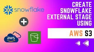 Load data into Snowflake from s3 Bucket | Use AWS S3 as Snowflake External Stage - Complete guide |