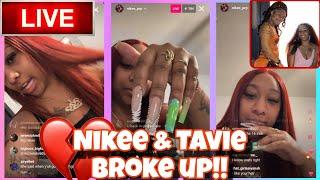 CJ SO COOL BM Nikee Goes Live‼️Tavie & Nikee Broke Up⁉️