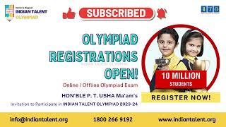 ITO Olympiad Scholarship, State Topper 2019-20 S DHARSHINI, STATE RANK - 5, TITTAGUDI, TAMIL NADU