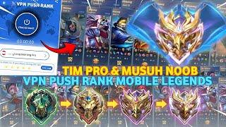 VPN ML TIM PRO DAN MUSUH BOT!! CARA PUSH RANK DAPAT MUSUH BOT PAKAI VPN MOBILE LEGENDS TERBARU 2024