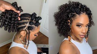 #547.  PERFECT STYLE FOR THIS HIGH HEAT!!   TOYOTRESS JAMAICAN BOUNCE WAND CURL