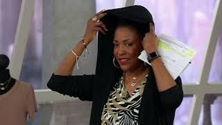 Attitudes by Renee Monte Carlo Knit Envelope Hooded Jacket on QVC