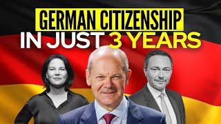 BREAKING NEWS: German Citizenship NOW in JUST 3 YEARS!