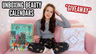 UNBOXING BEAUTY ADVENT CALENDARS + GIVEAWAY! *Most Popular Calendars 2020*