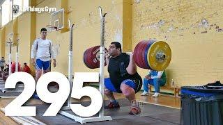 Azer Memmedli 295kg Squat + Bar Flip