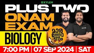 Plus Two Onam Exam - Biology - Marathonam | Xylem Plus Two