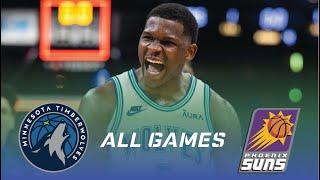  Anthony Edwards | First Round Highlights 2024 vs Suns  (ALL 4 GAMES)