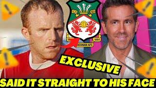 BIG BOMBSHELL! LOOK WHAT MARC LLOYD WILLIAMS SAID ABOUT WREXHAM RIGHT TO RYAN REYNOLDS' FACE!