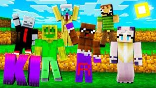 6 YOUTUBER in einem NEUEN MINECRAFT PROJEKT - Minecraft KI