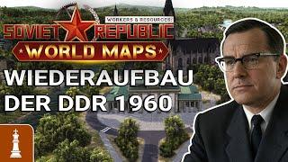 WIEDERAUFBAU der DDR 1960 in Workers & Resources Release World Maps | deutsch