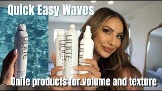 How to create a beach wave hairstyle using Unite Hair products