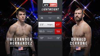 Alexander Hernandez vs Donald Cerrone Full Fight Full HD