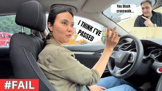 Learner Driver Fails Driving Test But Thinks She Has Passed - 1 Serious Driving Fault#g2test#test