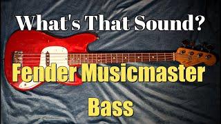 Fender Musicmaster Bass Guitar-Overview and Sound
