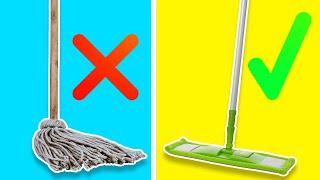 How to Mop a Floor PROPERLY | How to Use a Microfiber Flat Mop Like a Pro