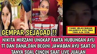 NIKITA MIRZANI UNGKAP FAKTA PERMASALAHAN HUBUNGAN AYU TT DAN MAS DANA,DAN BEGINI RESPON AYU TT