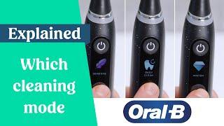 Which cleaning mode is which - Oral-B