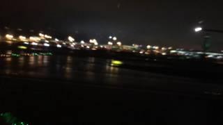 QATAR AIRWAYS JFK-DOHA QR#702 TAKEOFF IN RAIN!