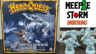 Board Game Unboxing - HeroQuest Frozen Horror quest pack - Meeple Storm