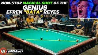 Efren "Bata" Reyes (NON-STOP MAGICAL SHOT BY GENIUS!!!