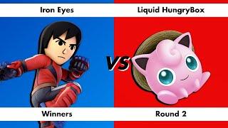 Iron Eyes (Mii Brawler) vs Hungrybox (Jigglypuff) SmU5h Weekly 73 Winners Round 1