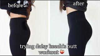 I did Daisy Keech's Butt Workout for a week ! | Before & After Results !!!