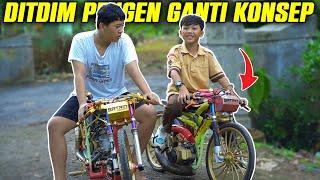 SEPEDA DRAG SATRIO KEMBAR LAMA GAK HIDUP!! DITDIM PENGEN GANTI KONSEP SATRIO KEMBAR