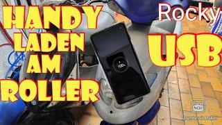 Handy laden am Roller / Zigaretten Anzünder für Motorroller / USB Steckdose Scooter