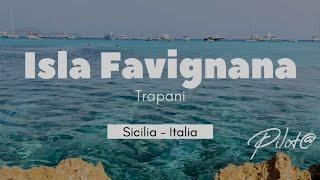 La Isla Italiana Favignana queda en Sicilia principal de las Islas Egadas Del Mar Tirreno