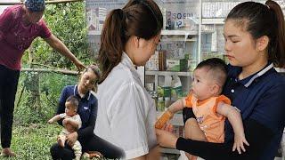 17 year old single mom harvests papaya to sell - takes care of sick child - cruel mom-in-law