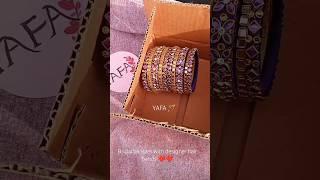 Designer Bangles and Band #bridalset#comboset#silkthreadbangles #yafa#kalyanavalayal#purplebangles