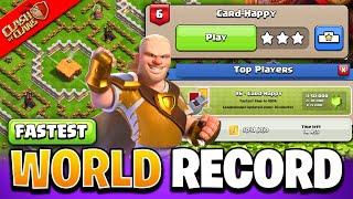 Haaland Challenge Card Happy Fastest Attack World Record (Clash of Clans)