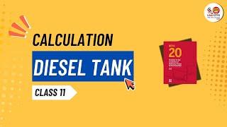 Class 11 | Diesel Tank Calculation | NFPA 20 | Fire Pump Room Design