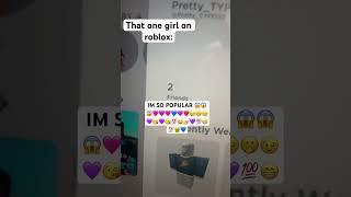 @Niabelxx  || That one girl on roblox: