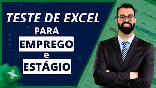 Teste de Excel para Emprego e Estágio | Baixe e Faça Agora - Com Resolução!