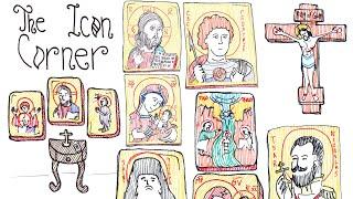 Reading Icons 3: The How-Tos of an Icon Corner (Pencils & Prayer Ropes)