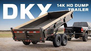 DKX - 14K 83" Heavy-Duty Dump Trailer | MAXX-D 2024