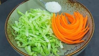 Cabbage with eggs is better than meat! Simple, Easy and so delicious Sweet Potato, cabbage recipes!