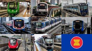  ASEAN Metros - All the MRT & LRT in South-East Asia - All the Lines (2022) (4K)