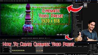 How To Create Edius X Cinematic Preset Settings | Cinematic Project | Edius X Cinematic Preset