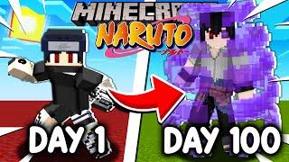 I Survived 100 DAYS as an UCHIHA in Naruto Minecraft!