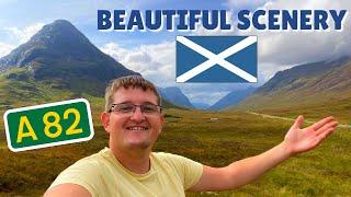 Driving The A82 In Scotland! BEAUTIFUL SCENERY Throughout Glencoe & Loch Lomond!